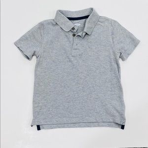 Grey Old Navy short-sleeve polo-4T FREE W BOTTOMS!